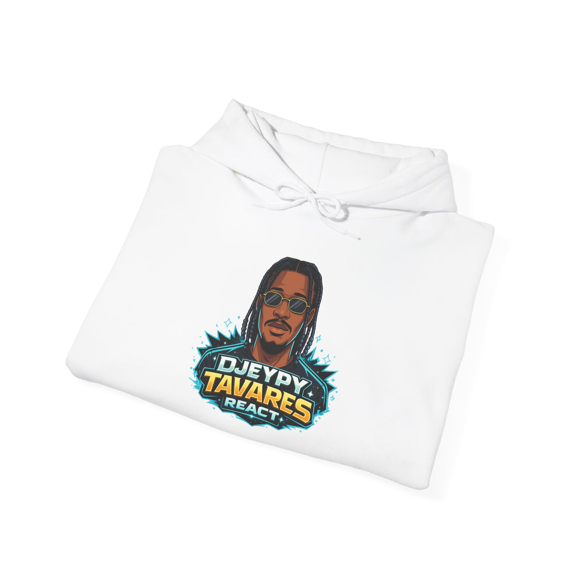 Rap Artist Portrait Hoodie - 'DJEYPY TAVARES' Graphic Pullover