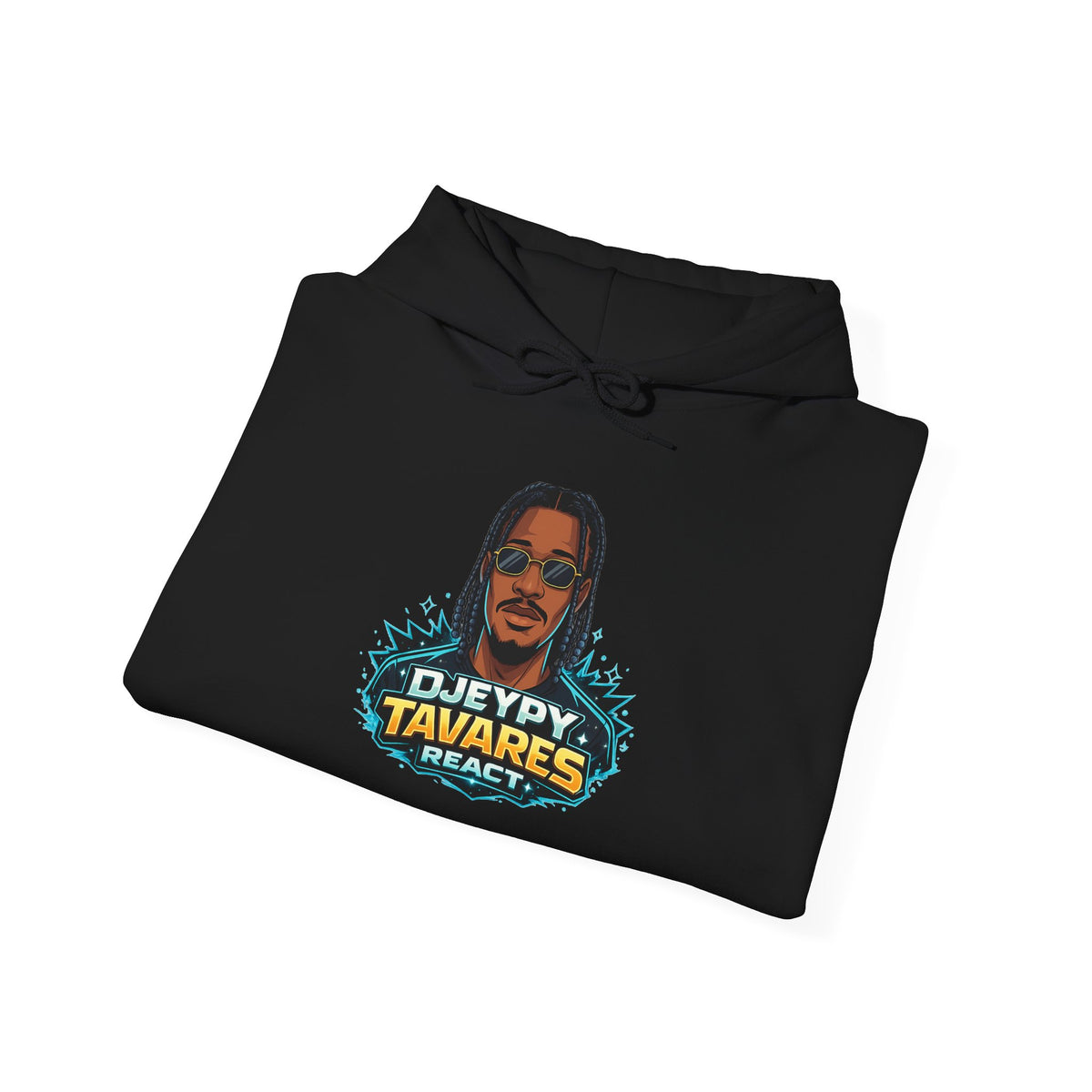 Rap Artist Portrait Hoodie - 'DJEYPY TAVARES' Graphic Pullover