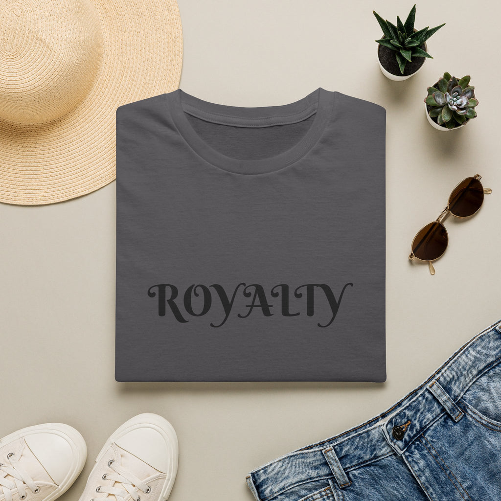 Royalty Graphic T-Shirt — Elegant Script "ROYALTY" Tee for Women & Men