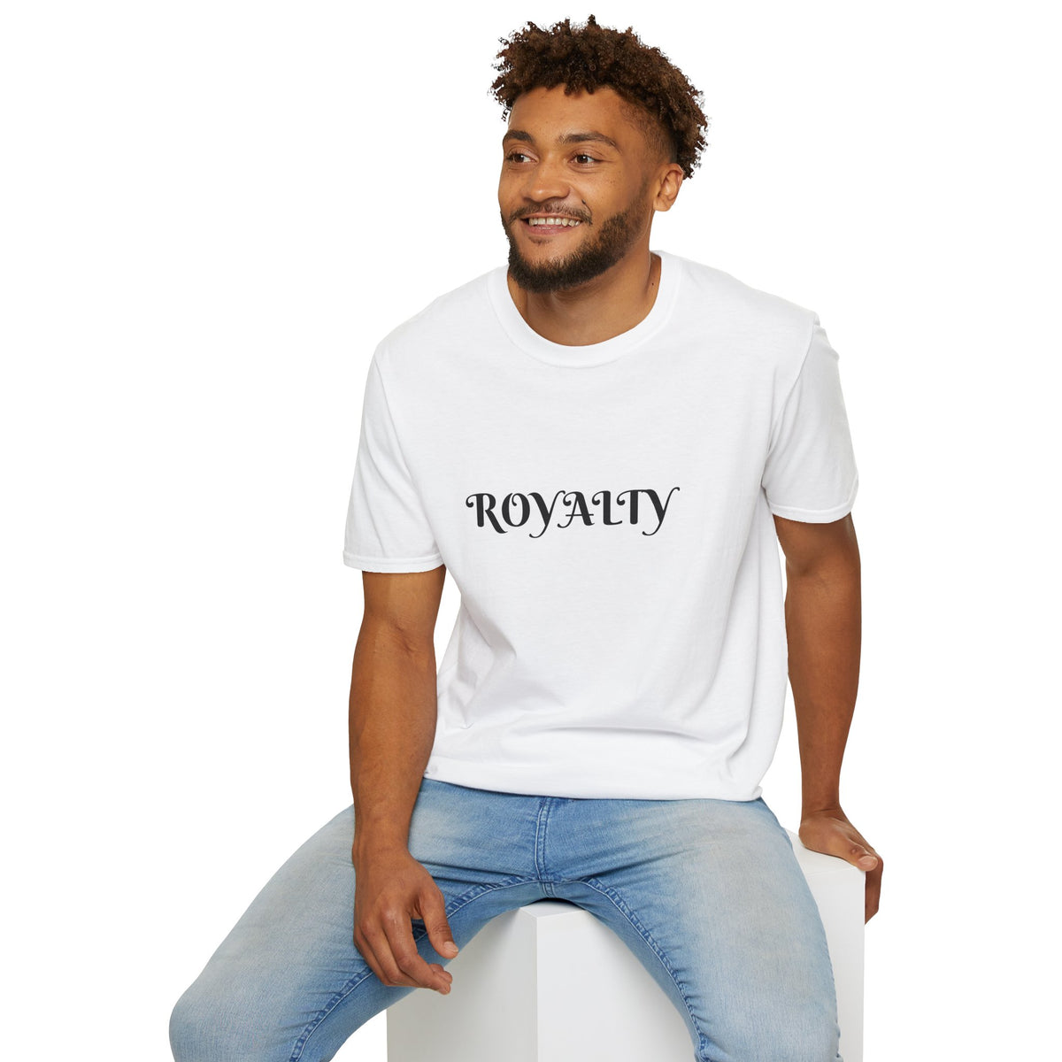 Royalty Graphic T-Shirt — Elegant Script "ROYALTY" Tee for Women & Men