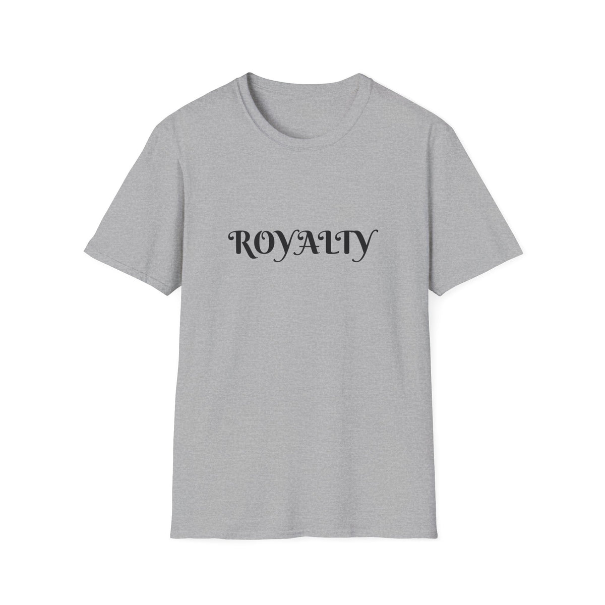 Royalty Graphic T-Shirt — Elegant Script "ROYALTY" Tee for Women & Men