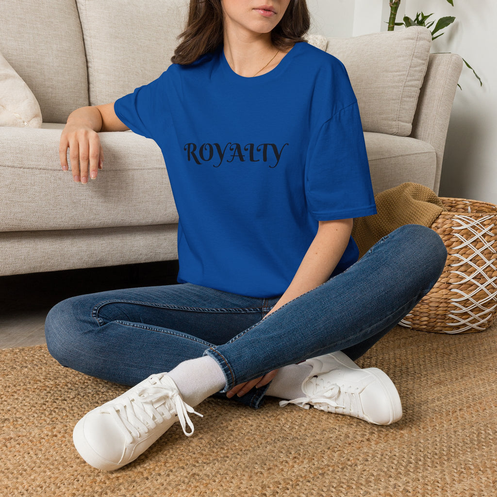 Royalty Graphic T-Shirt — Elegant Script "ROYALTY" Tee for Women & Men