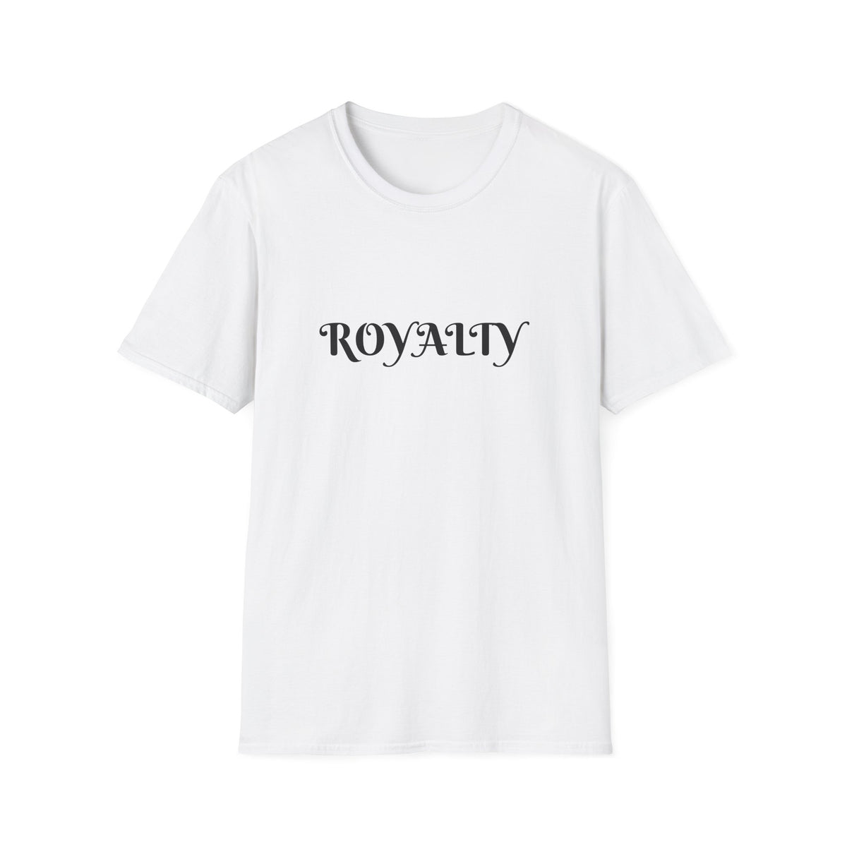 Royalty Graphic T-Shirt — Elegant Script "ROYALTY" Tee for Women & Men