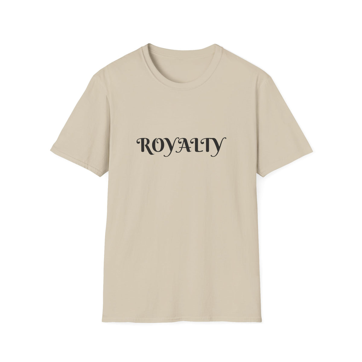 Royalty Graphic T-Shirt — Elegant Script "ROYALTY" Tee for Women & Men