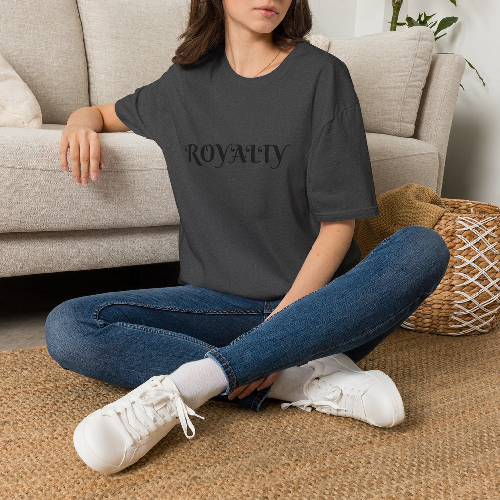 Royalty Graphic T-Shirt — Elegant Script "ROYALTY" Tee for Women & Men