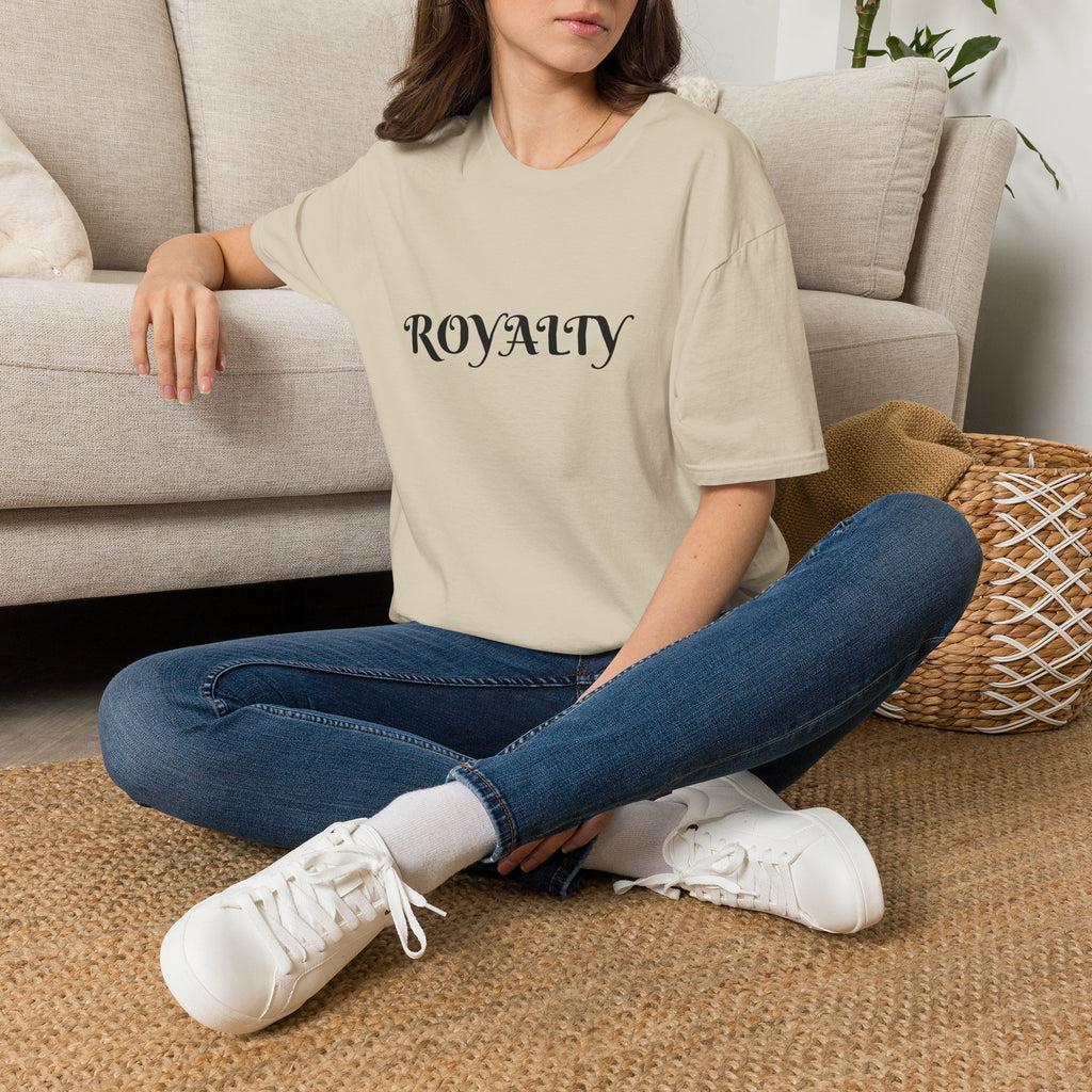Royalty Graphic T-Shirt — Elegant Script "ROYALTY" Tee for Women & Men