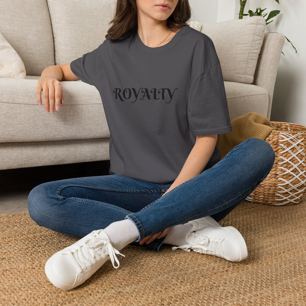 Royalty Graphic T-Shirt — Elegant Script "ROYALTY" Tee for Women & Men