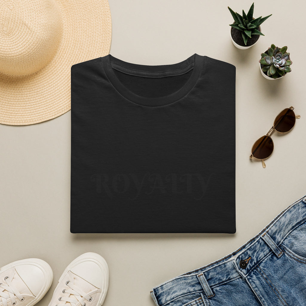 Royalty Graphic T-Shirt — Elegant Script "ROYALTY" Tee for Women & Men