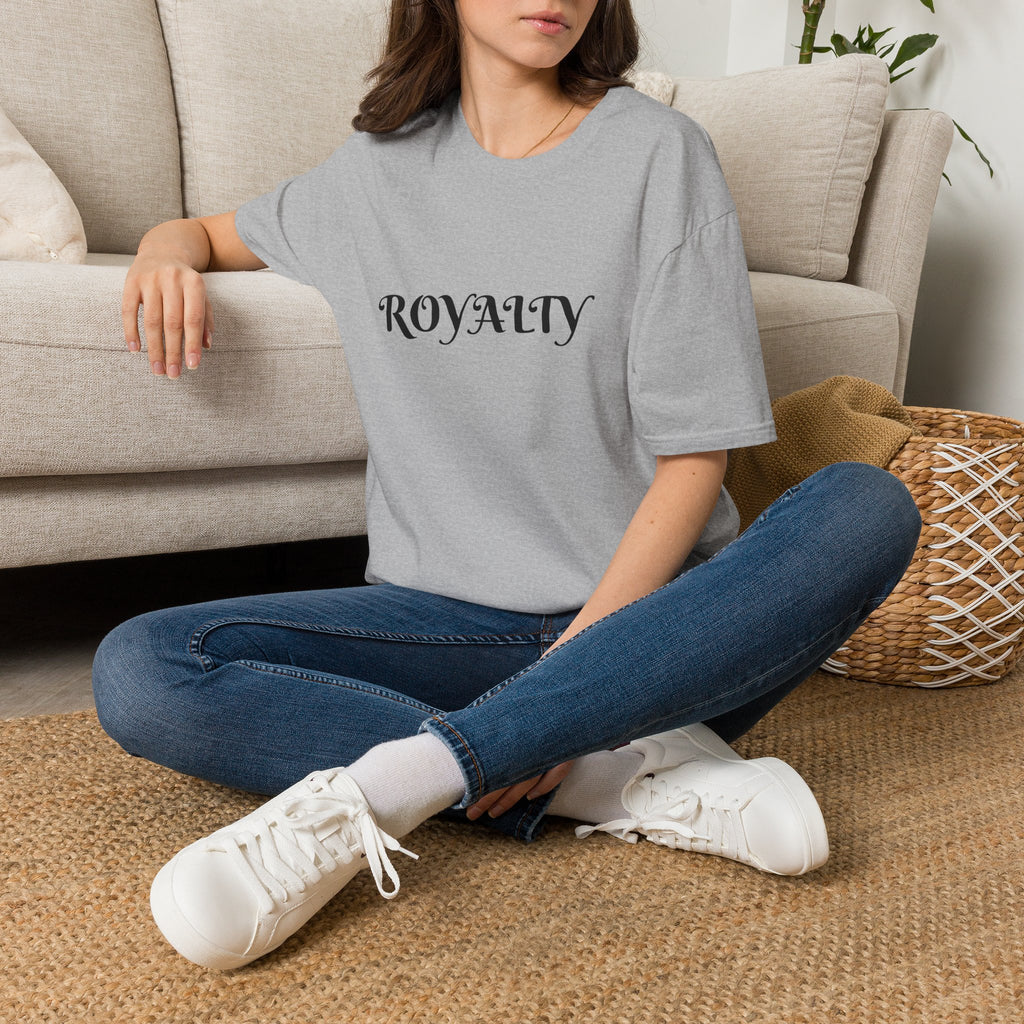 Royalty Graphic T-Shirt — Elegant Script "ROYALTY" Tee for Women & Men